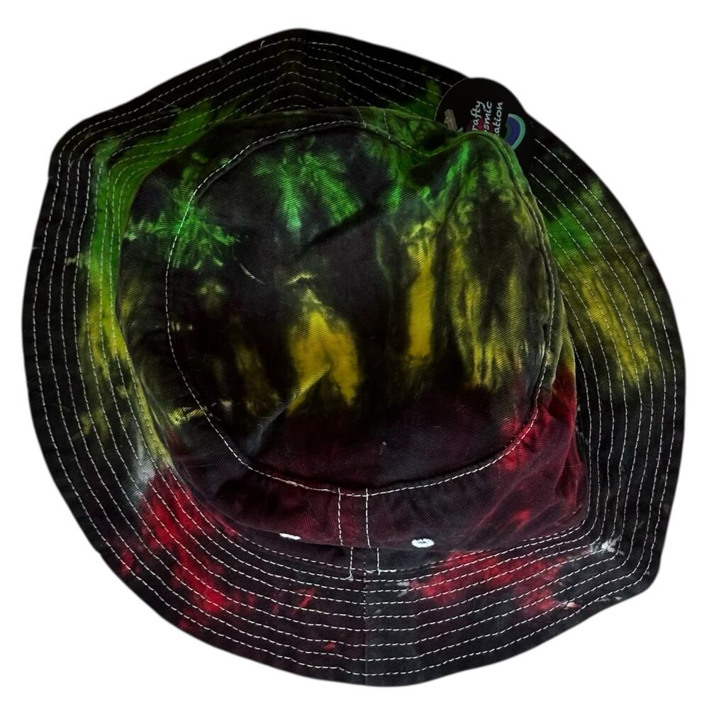 Fisherman Bucket Hat One Size Handmade Tie Dye Hiking Outdoor Rasta Reggae NEW